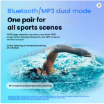 Bone Conduction Headphone Swimming Waterproof Bluetooth IPx8 Wireless Sports Earphone with 32GB storage for all kinds of smartph