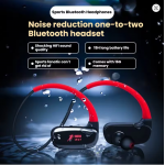 Wireless Bluetooth Sport Earphones IPX7 MP3 Player Waterproof 32GB Storage Gym Headphones for Running Sports Cycling Hiking Gym