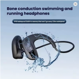 Bone Conduction Headphone Swimming Waterproof Bluetooth IPx8 Wireless Sports Earphone with 32GB storage for all kinds of smartph