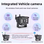 4G Car Video Surveillance 1 To 1 Outdoor Security Protection For Construction Machinery Trucks Excavators Voice Intercom Alarm