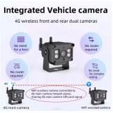 4G Car Video Surveillance 1 To 1 Outdoor Security Protection For Construction Machinery Trucks Excavators Voice Intercom Alarm